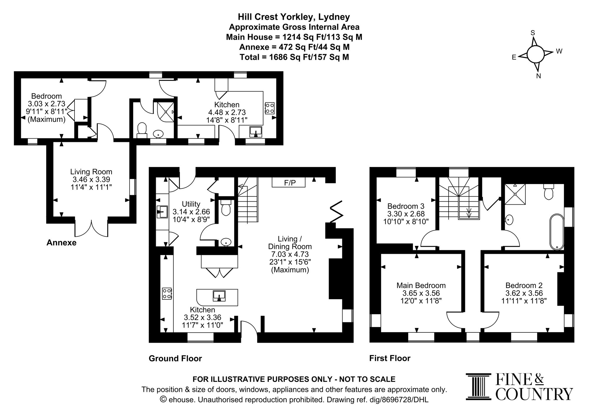 Hill Crest, Lydney floorplan