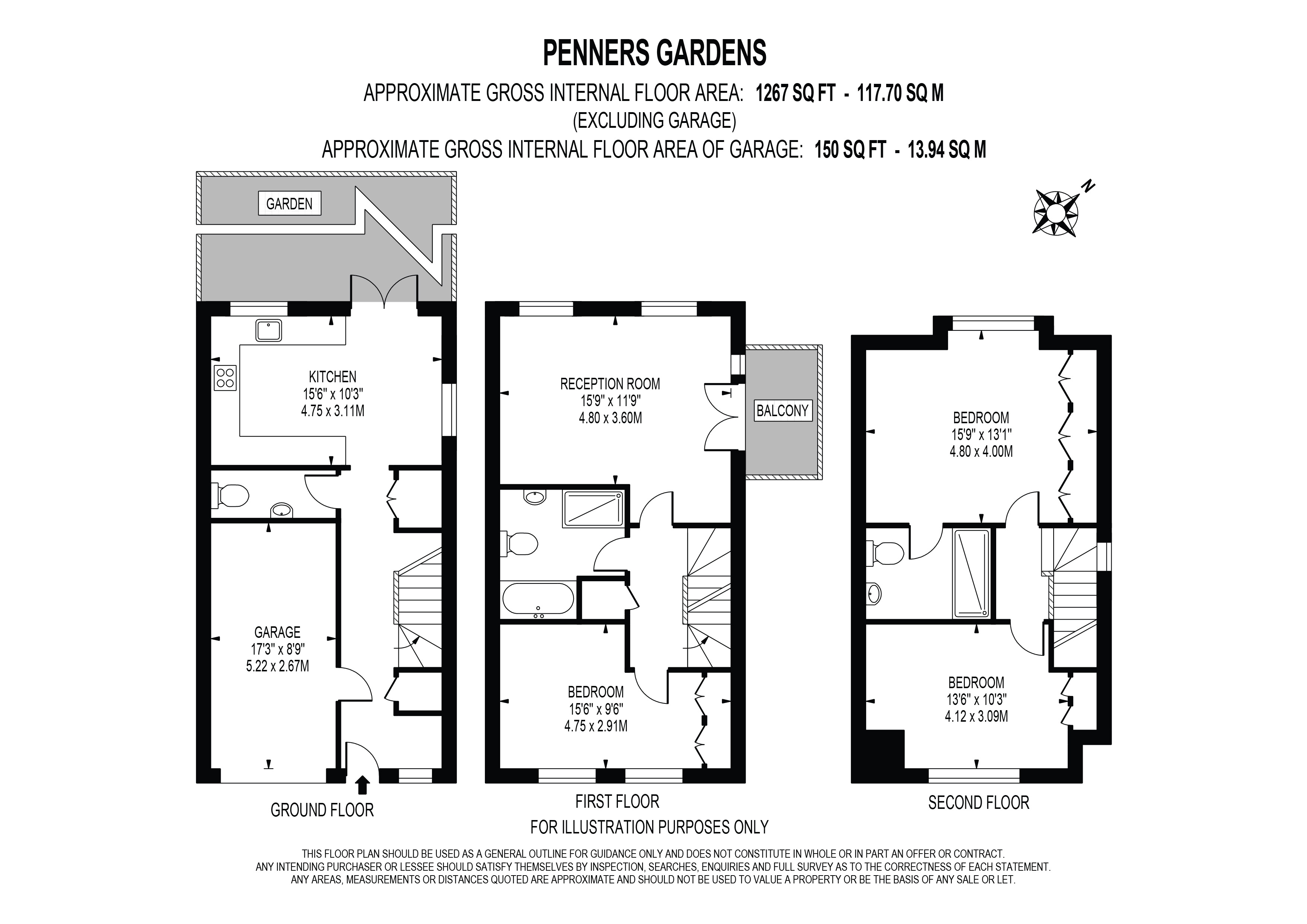 Penners Gardens, Surbiton KT6, 3 bedroom property to rent 61764505