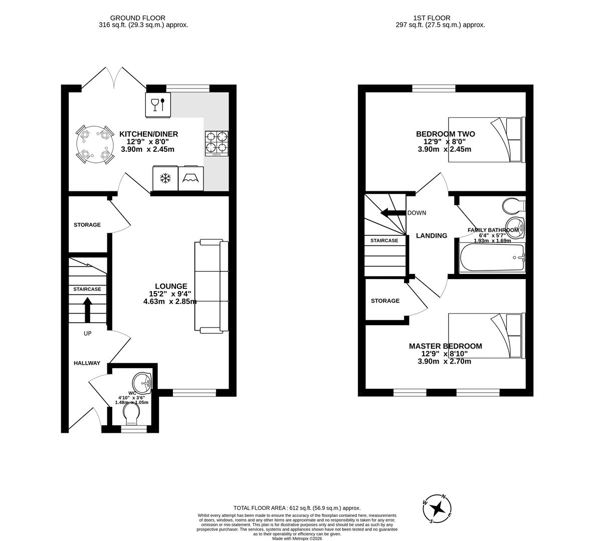 217, Brookwood Way, Chorley floorplan