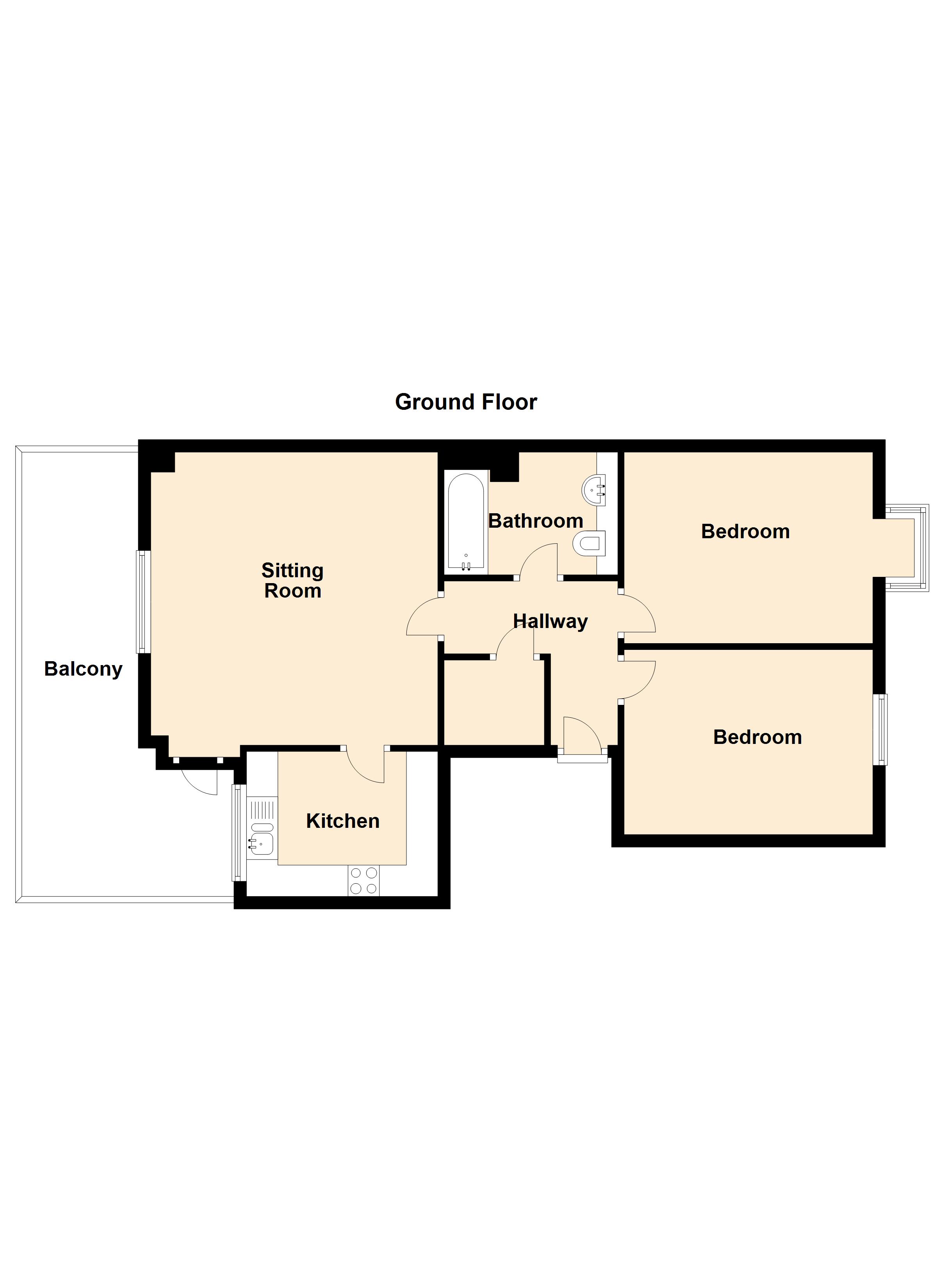 Highbury Road, WestonSuperMare BS23, 2 bedroom flat for sale