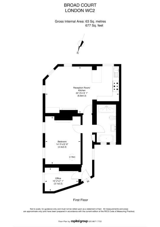 1 Bedrooms Flat to rent in Broad Court, Covent Garden WC2B