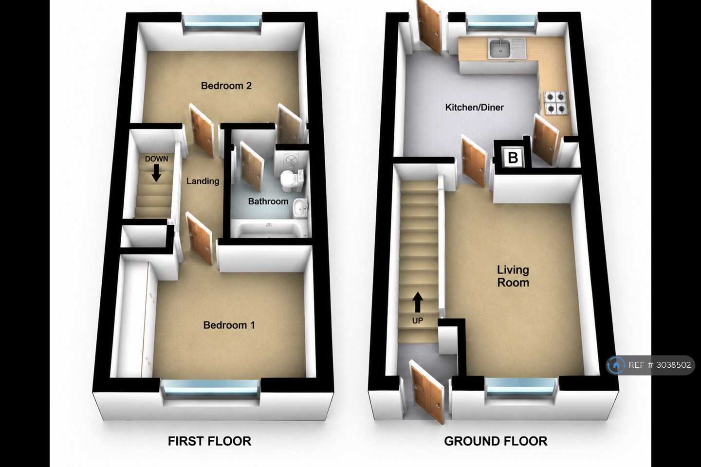 Holly Gardens, West Drayton, Middlesex floorplan
