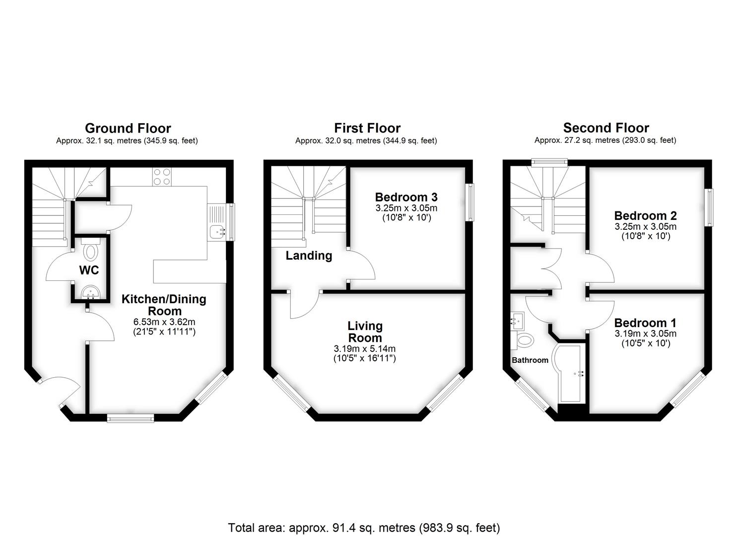 273, Eastcliff, Portishead floorplan