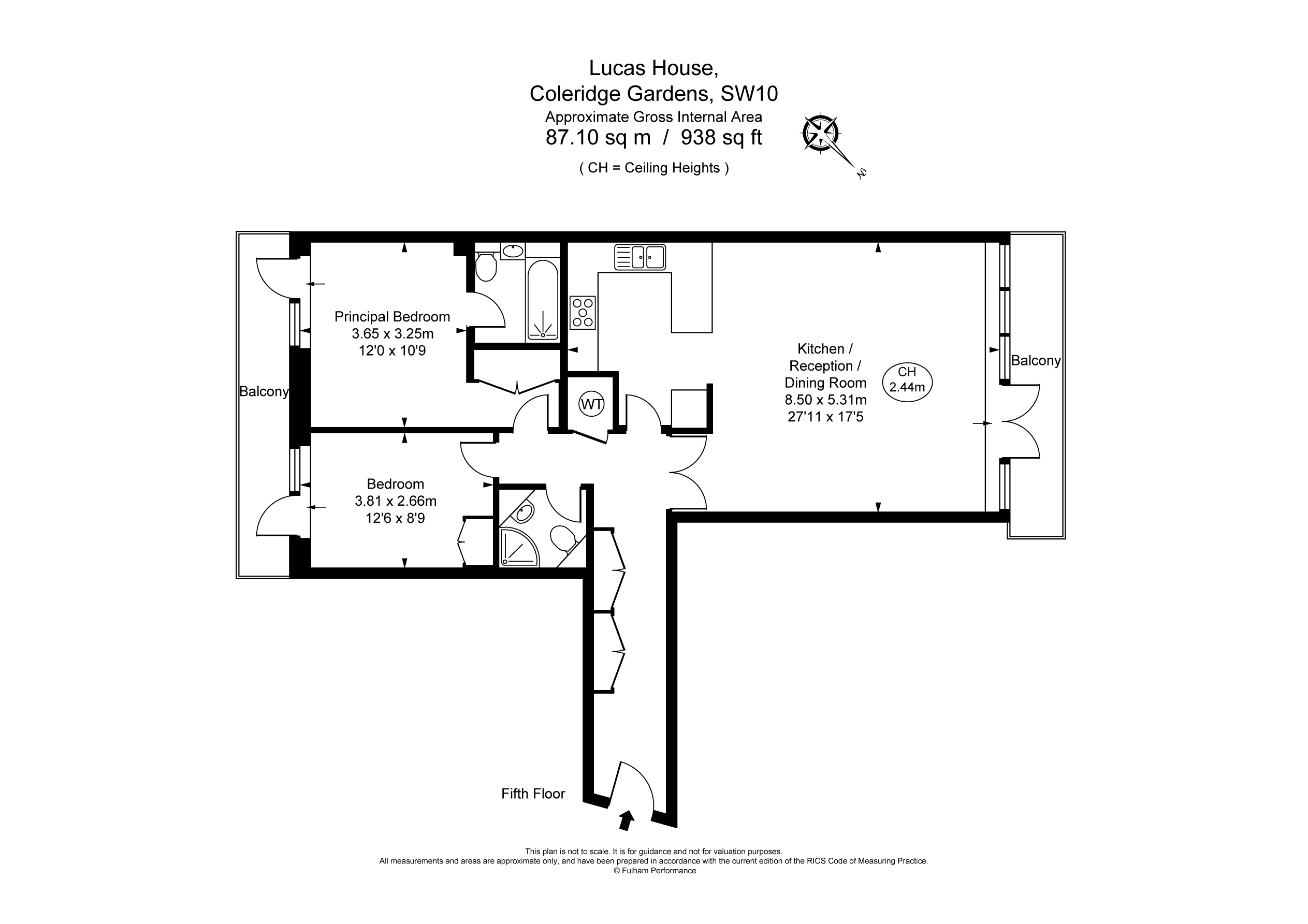 Lucas House, Coleridge Gardens, London SW10, 2 bedroom flat for sale