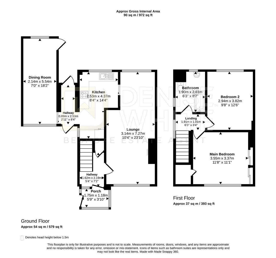 9, High View Road, Leek floorplan