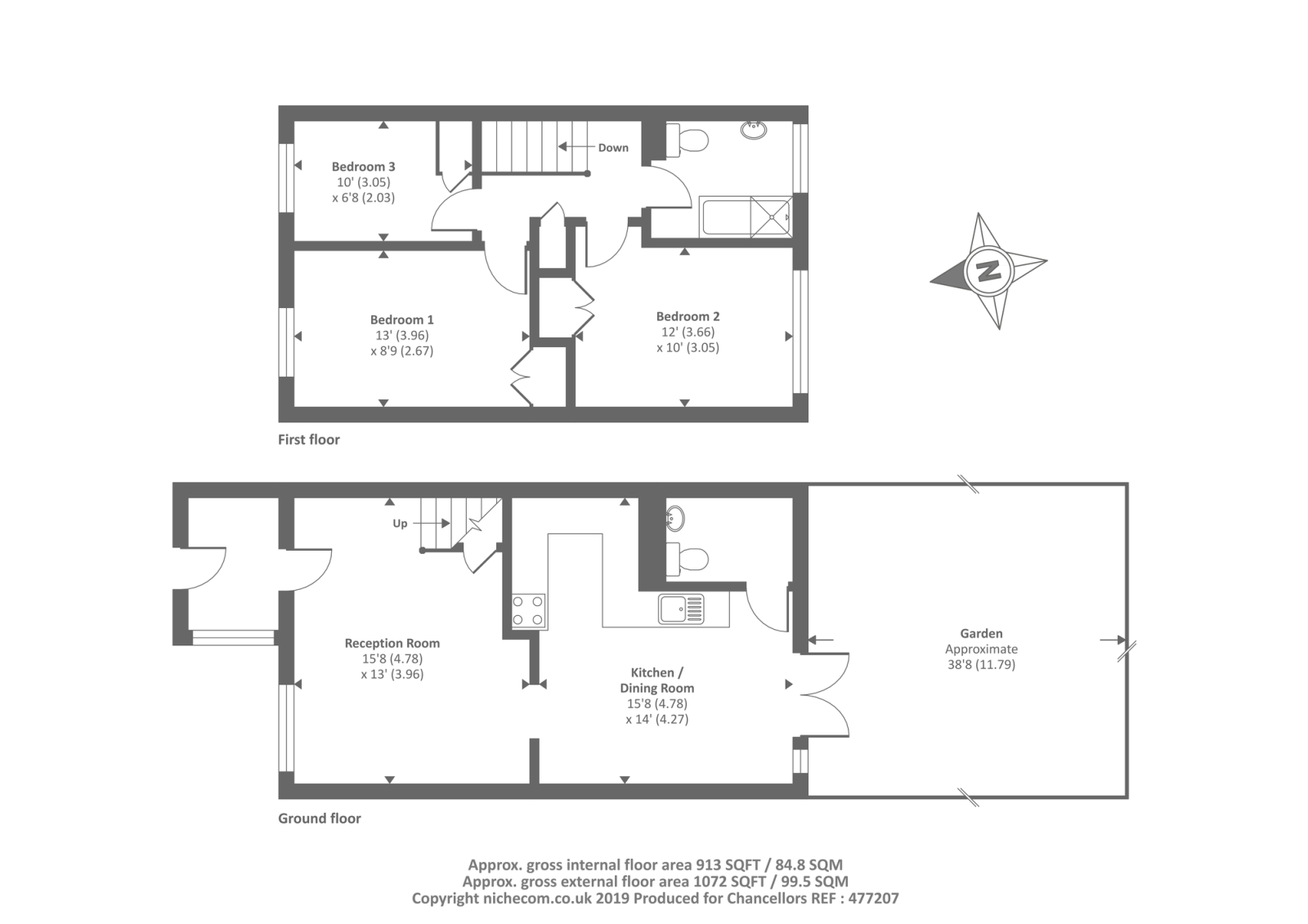3 Bedrooms Terraced house to rent in Pike Street, Newbury RG14