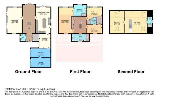 6, Willow Bridge Close, Carlton floorplan
