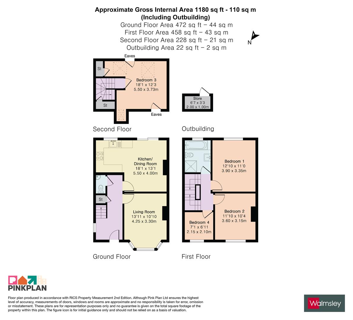 211, Henley Road, Reading floorplan