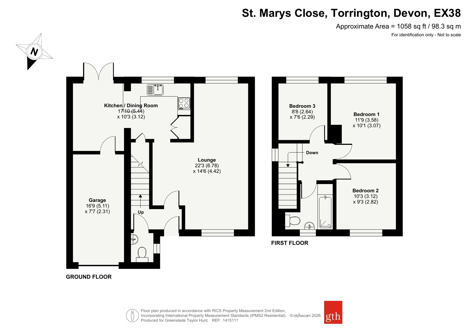 31, St. Marys Close, Devon floorplan
