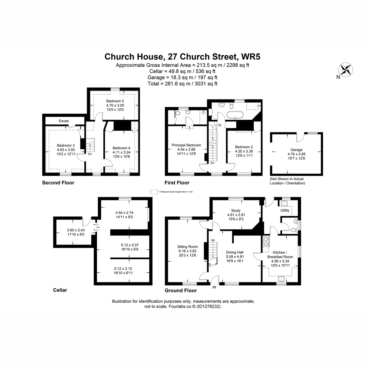 Church House, 27 Church Street, Worcestershire floorplan