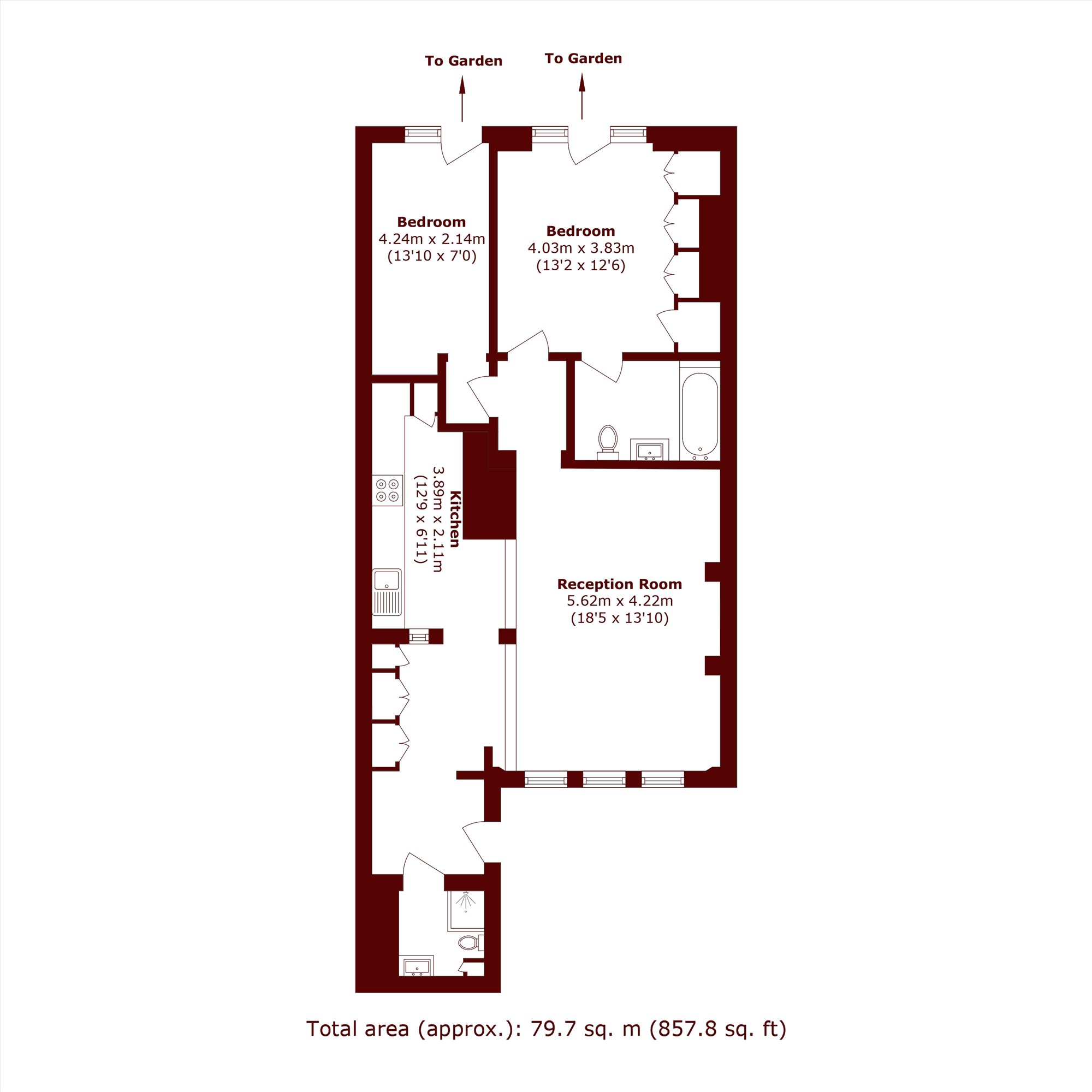 38A, Birchington Road, London floorplan