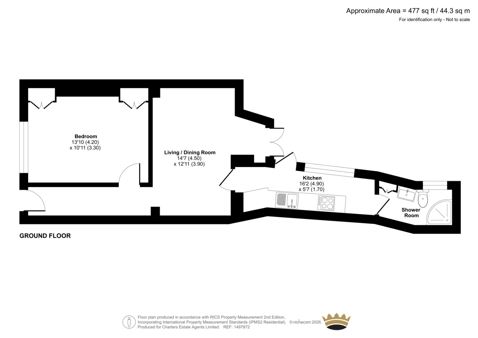 Basement Flat, 3, Madeira Place, East Sussex floorplan