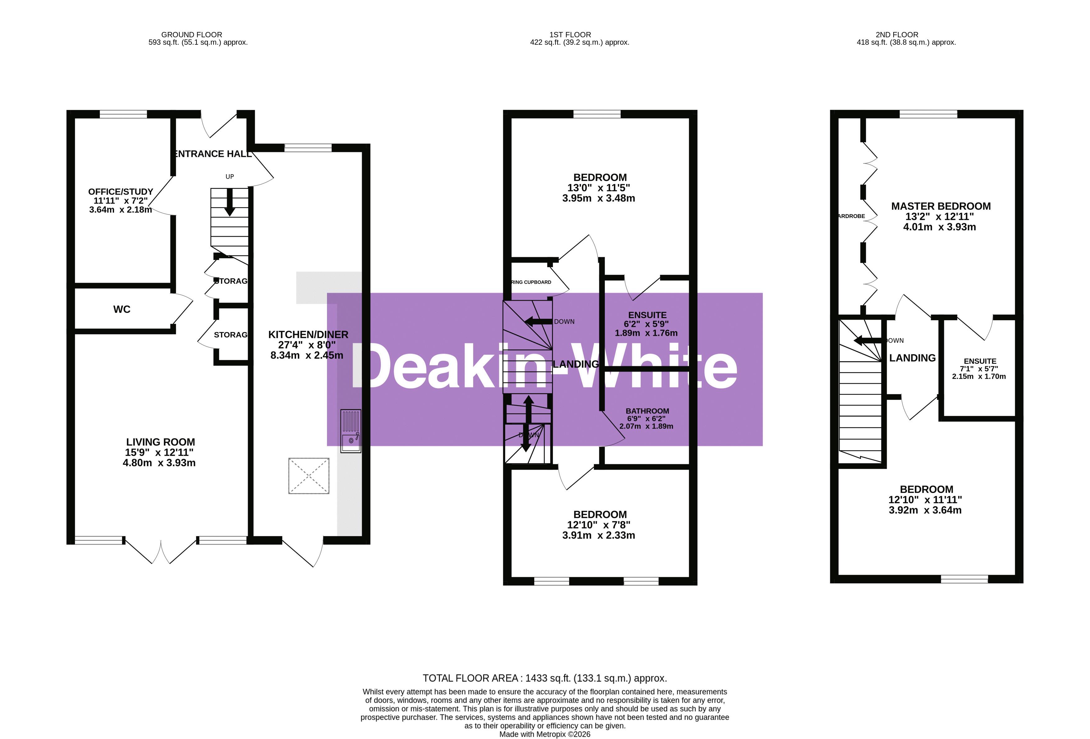 8, Clay Gardens, Woburn Sands floorplan