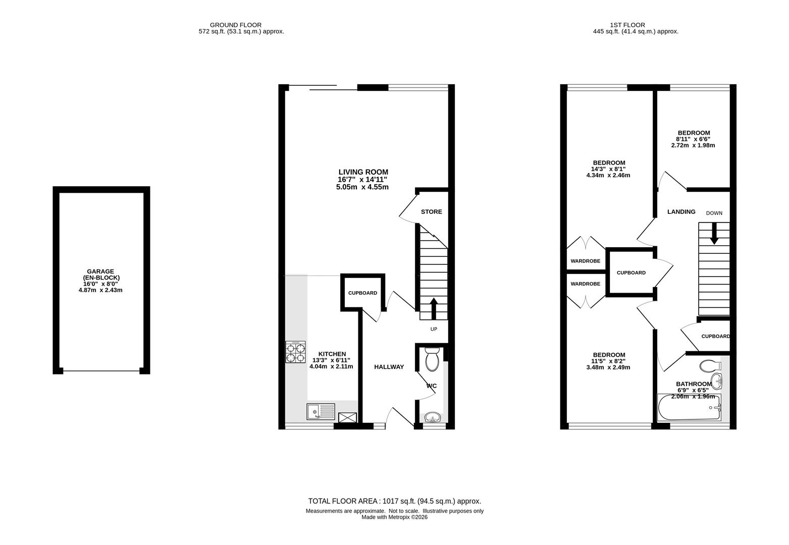 1, Sawyers Hall Lane, Brentwood floorplan