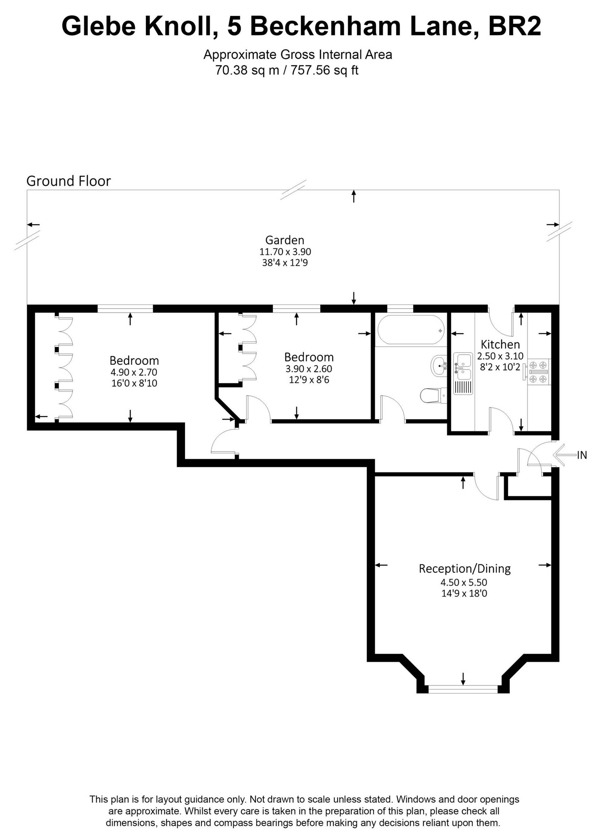 2 Bedrooms Flat for sale in Beckenham Lane, Bromley BR2