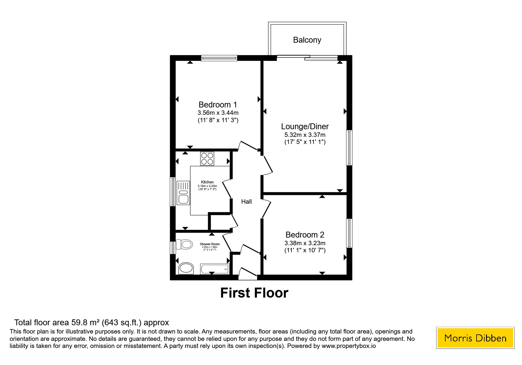 Flat 4, San Anton Court, 117, Southwood Road, Hampshire floorplan