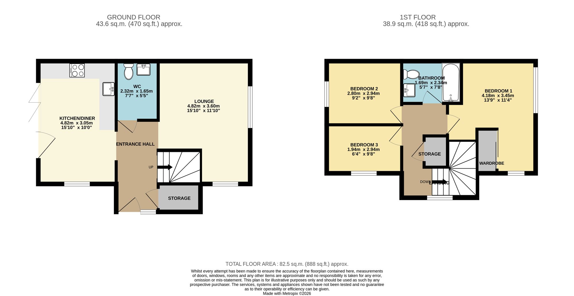 11 Rock Art Close, Worksop floorplan