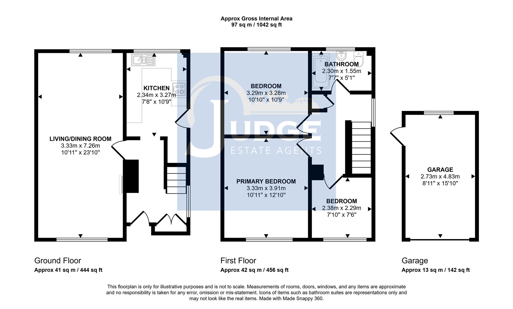 Woolacombe, Merrylees Road, Thornton floorplan
