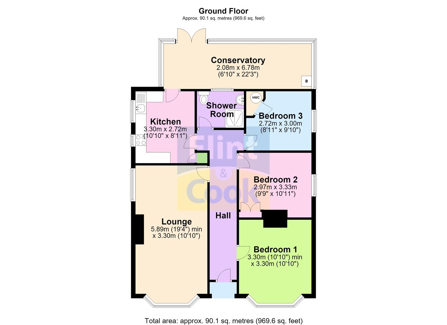 Rosedale, Clehonger, Hereford floorplan