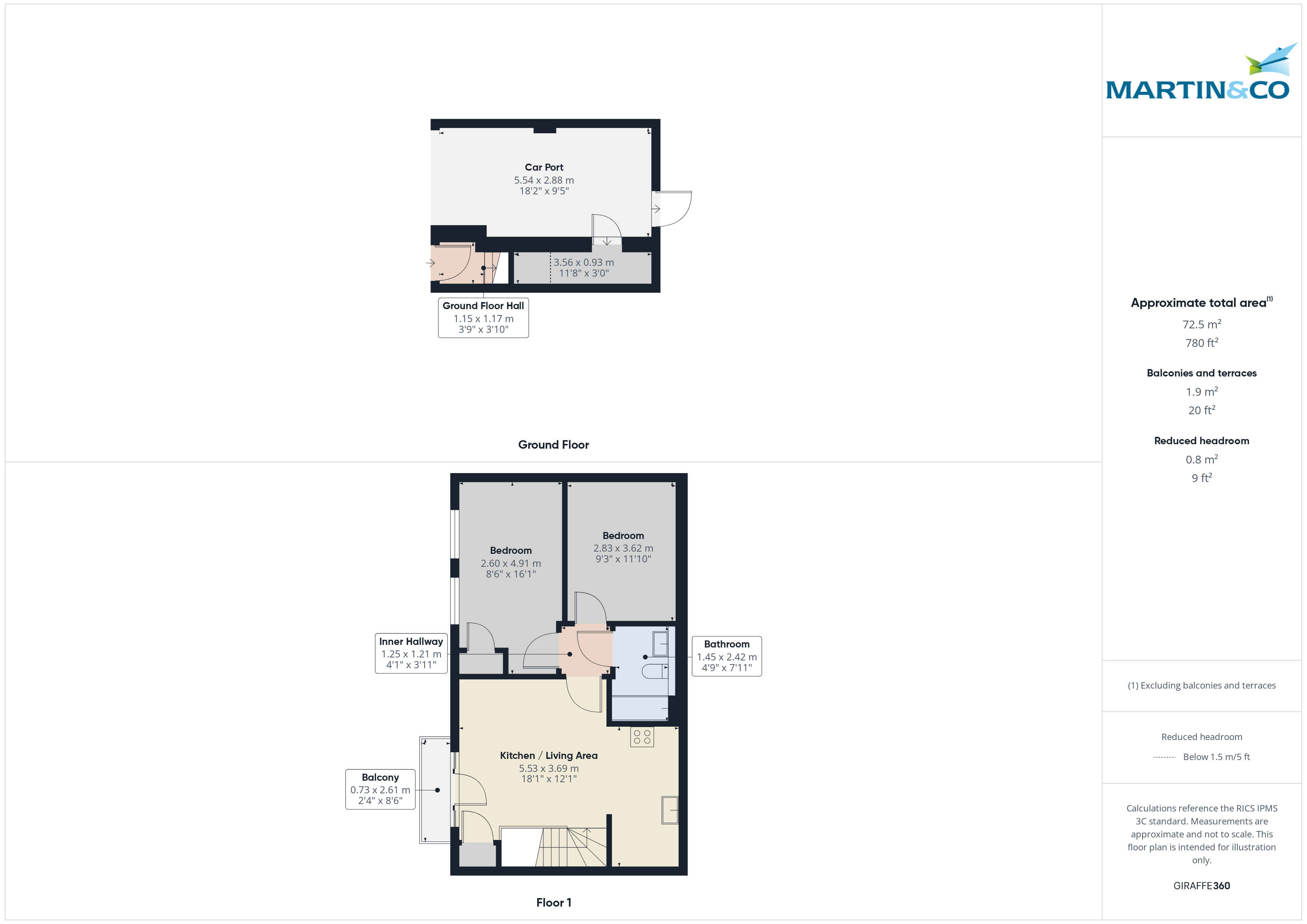 44, Ellis Road, Horsham floorplan