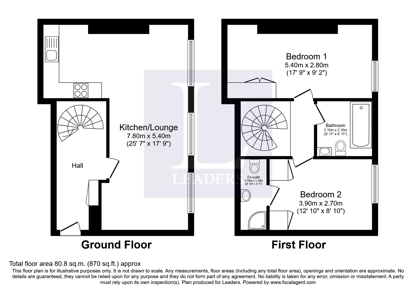 Flat 7, Canute Castle, Southampton floorplan