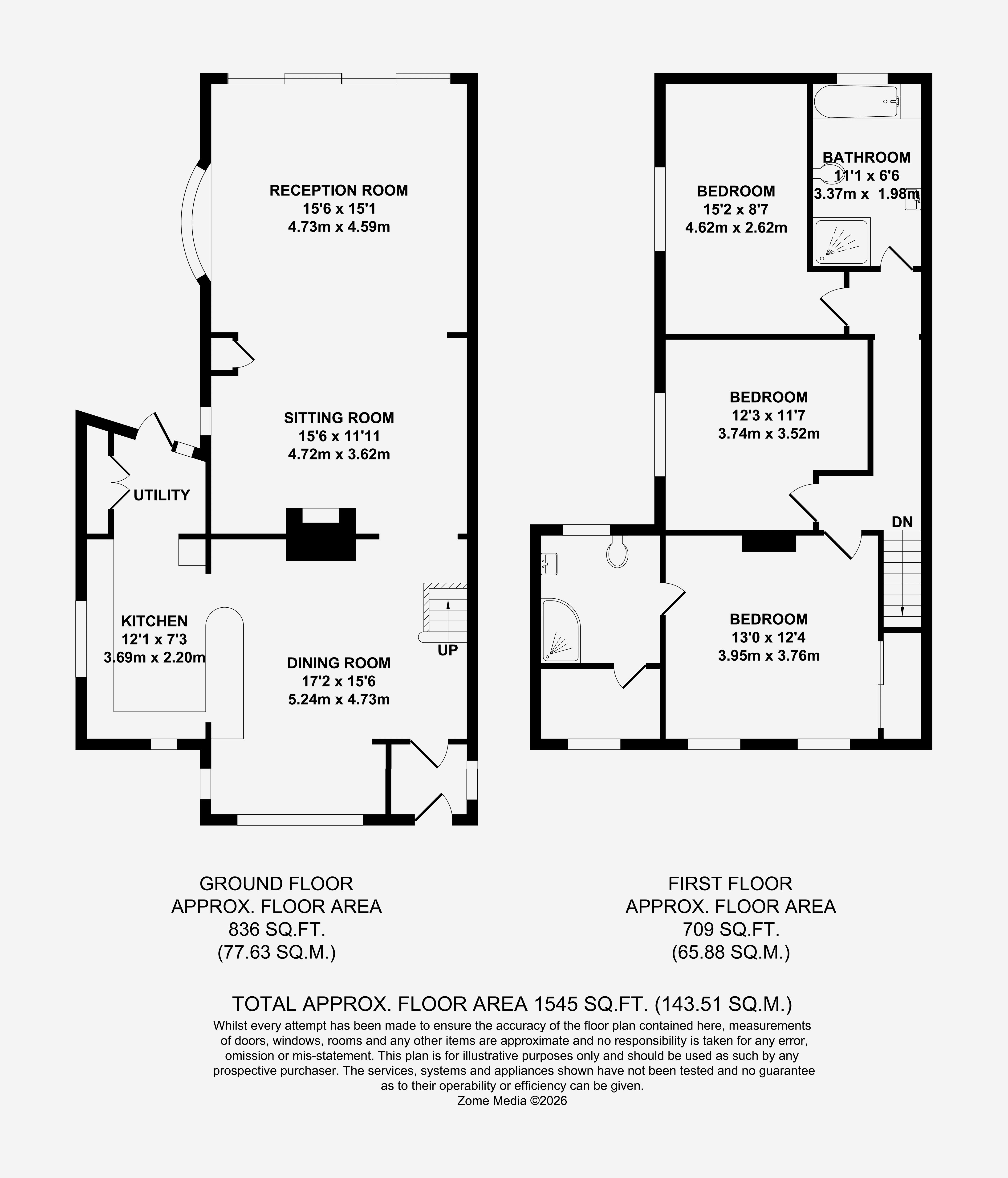 Bedford Lodge, 5 Maidstone Road, Tonbridge floorplan