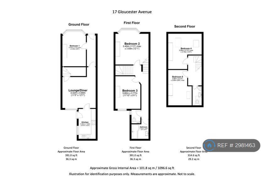 Gloucester Avenue Lenton, Nottingham floorplan