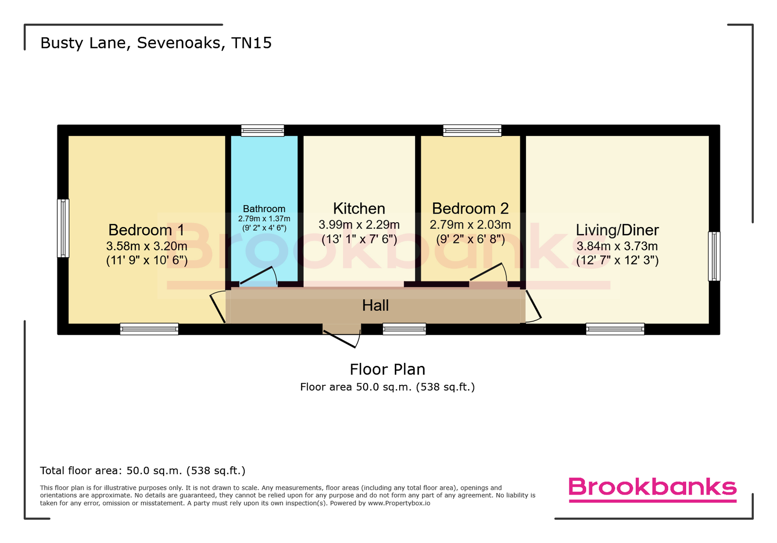 Elim Bungalow, Busty Lane, Sevenoaks floorplan