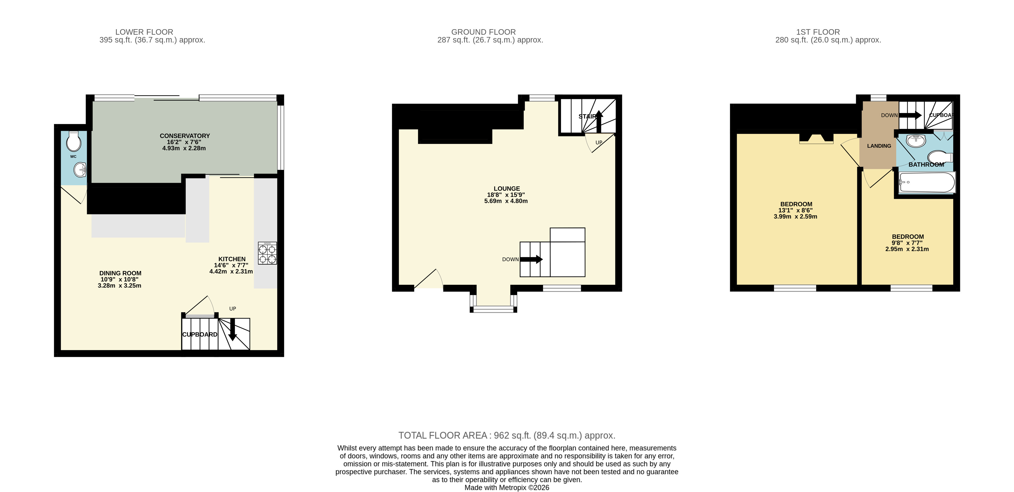 12, Westbury Leigh, Westbury floorplan