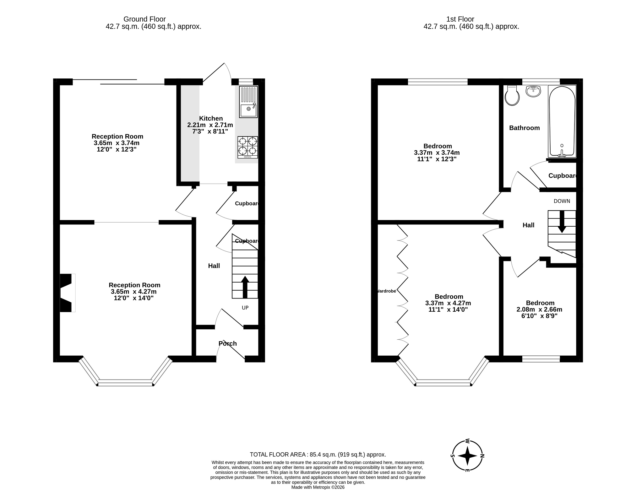 56, Cheshire Gardens, Chessington floorplan
