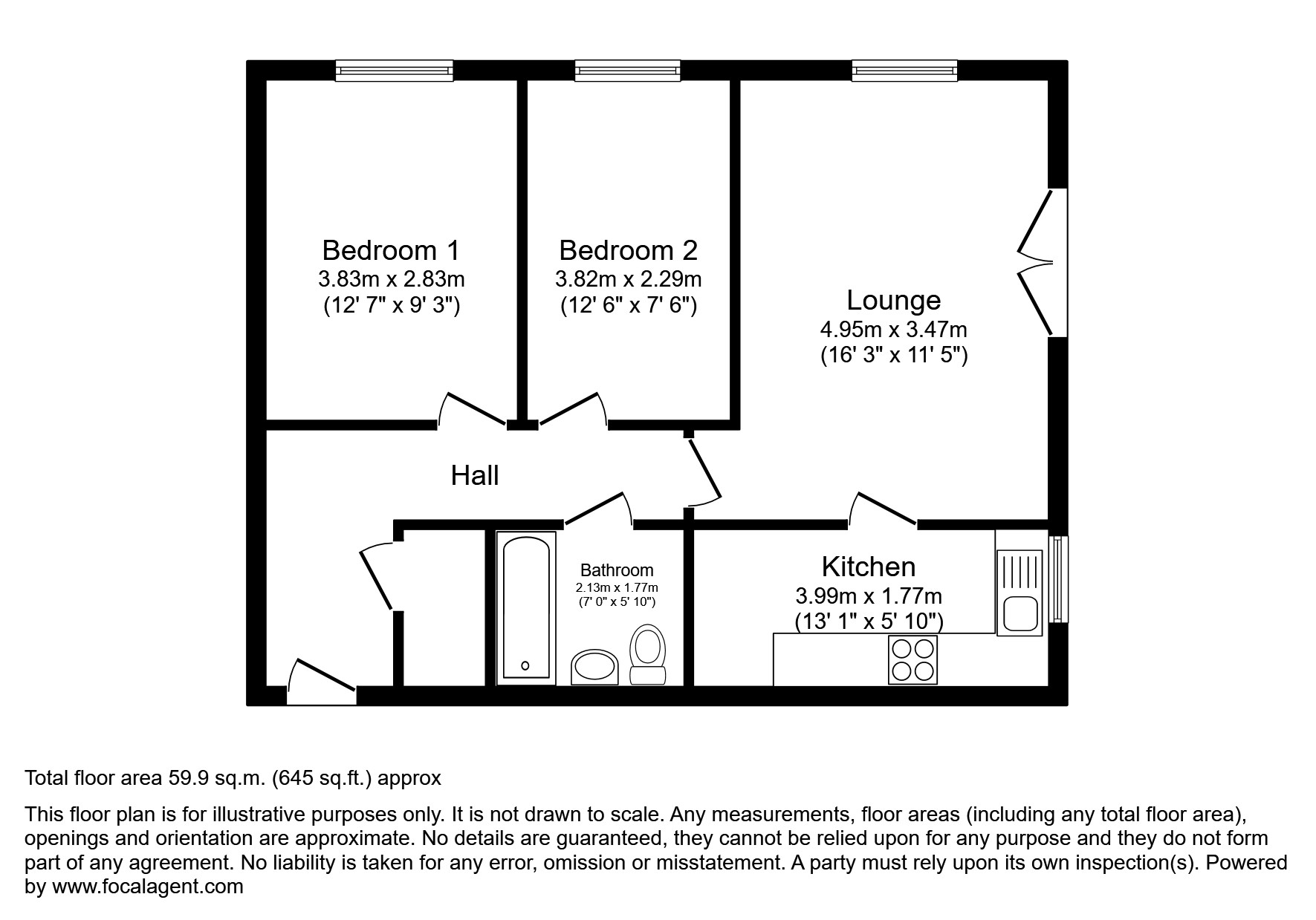 56, Great Gables, Great Ashby floorplan
