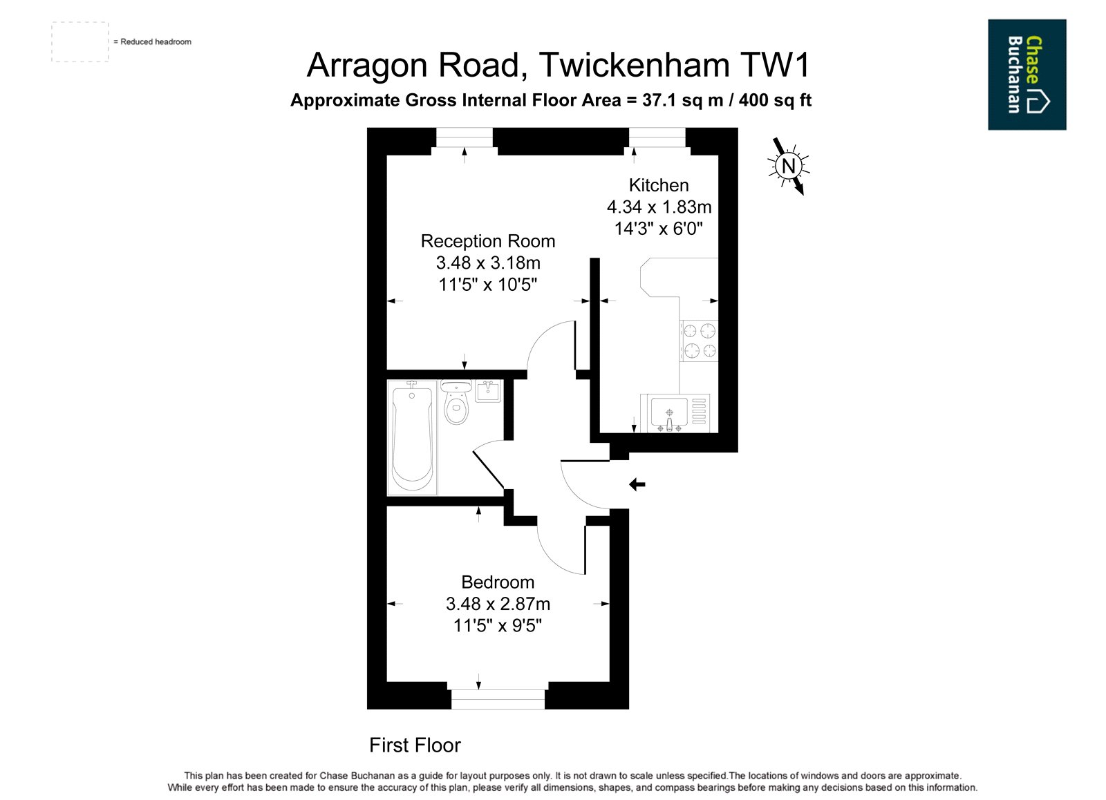 Arragon Road, Twickenham floorplan