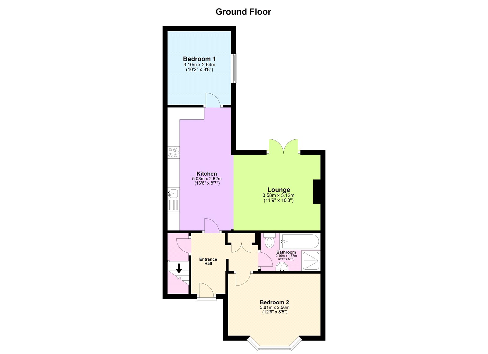 Bonfield Road, Lewisham, London SE13, 2 bedroom flat for sale