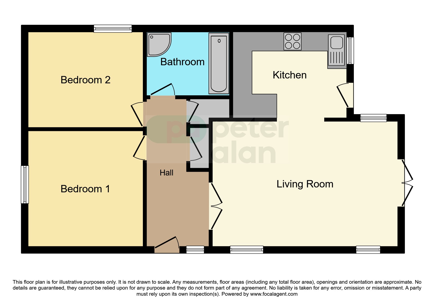 Ground Floor Flat, Marine Lodge, Seaview Drive, Ogmore-By-Sea floorplan