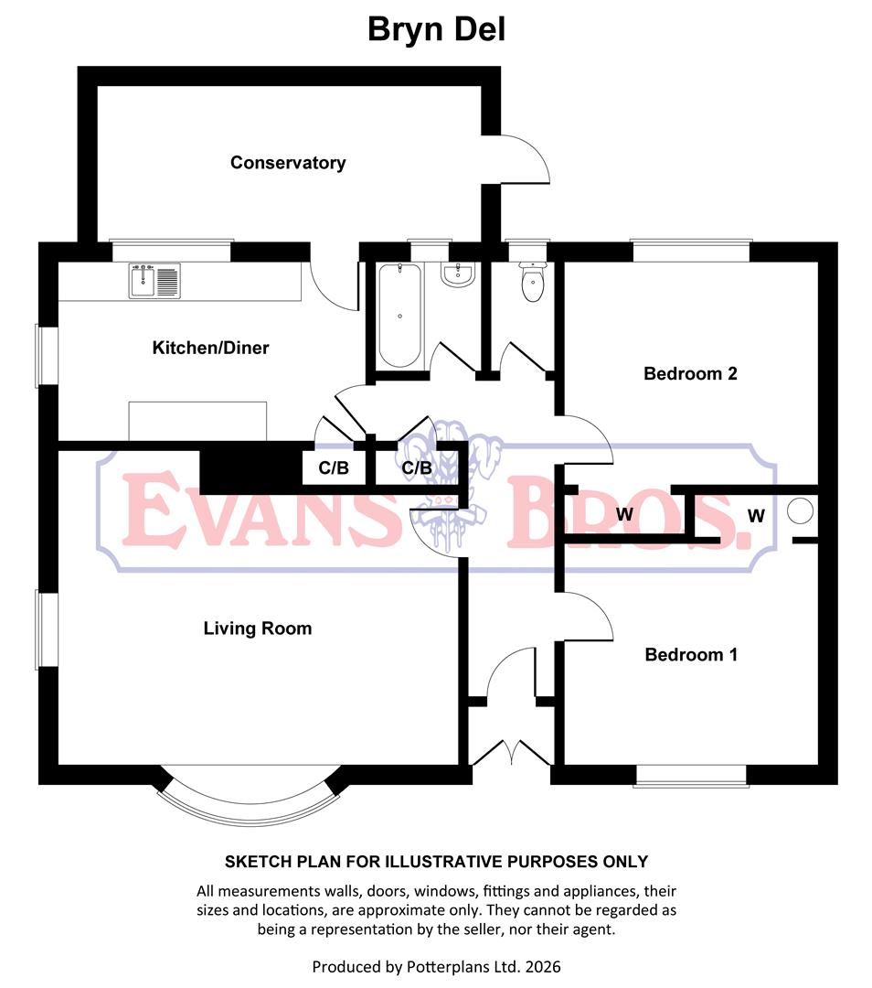 Bryn Del, 12, Penrhiwgaled Lane, Llandysul floorplan