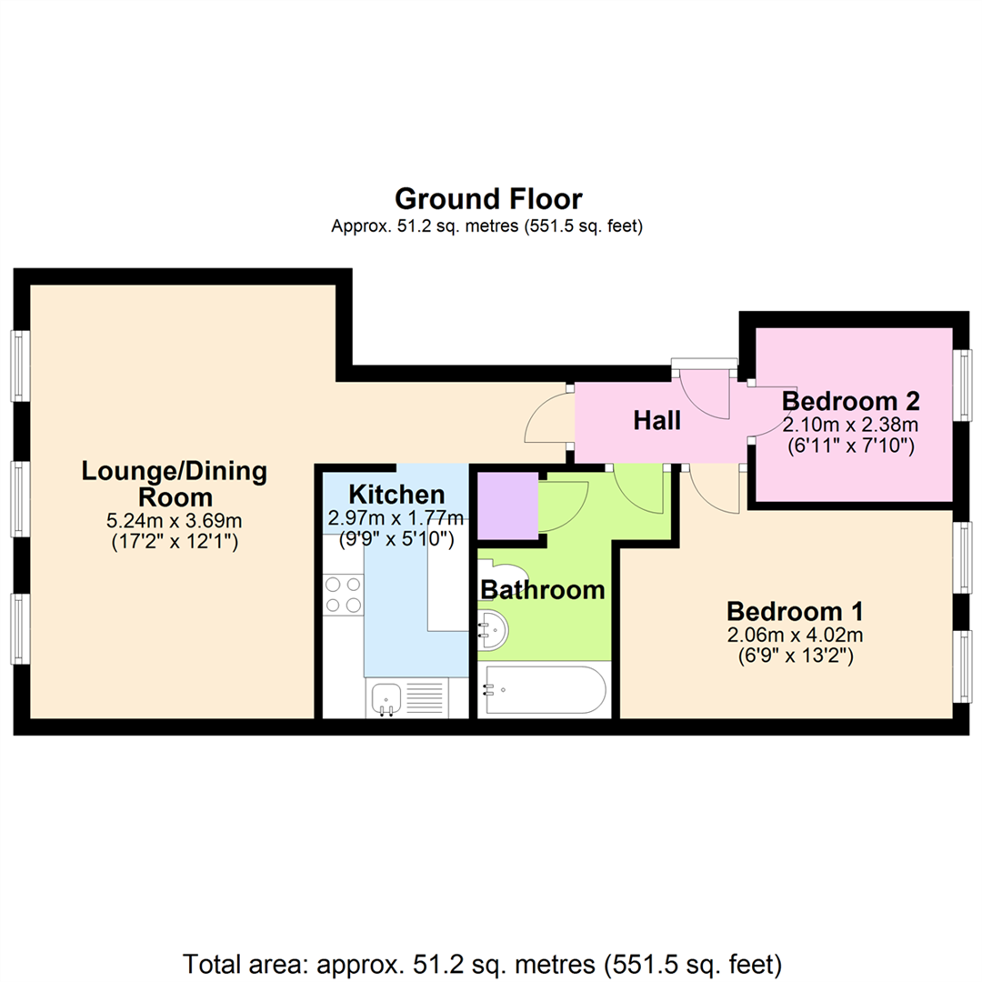2 Bedrooms Flat to rent in Plowright Court, Woodborough Road, Mapperley, Nottingham NG3