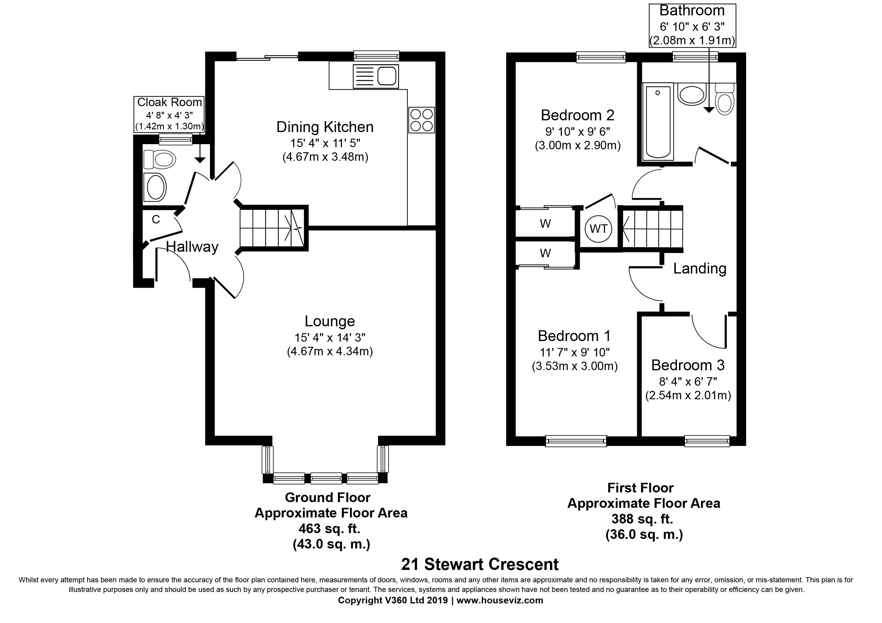 3 Bedrooms Semi-detached house for sale in Stewart Crescent, Barrhead G78