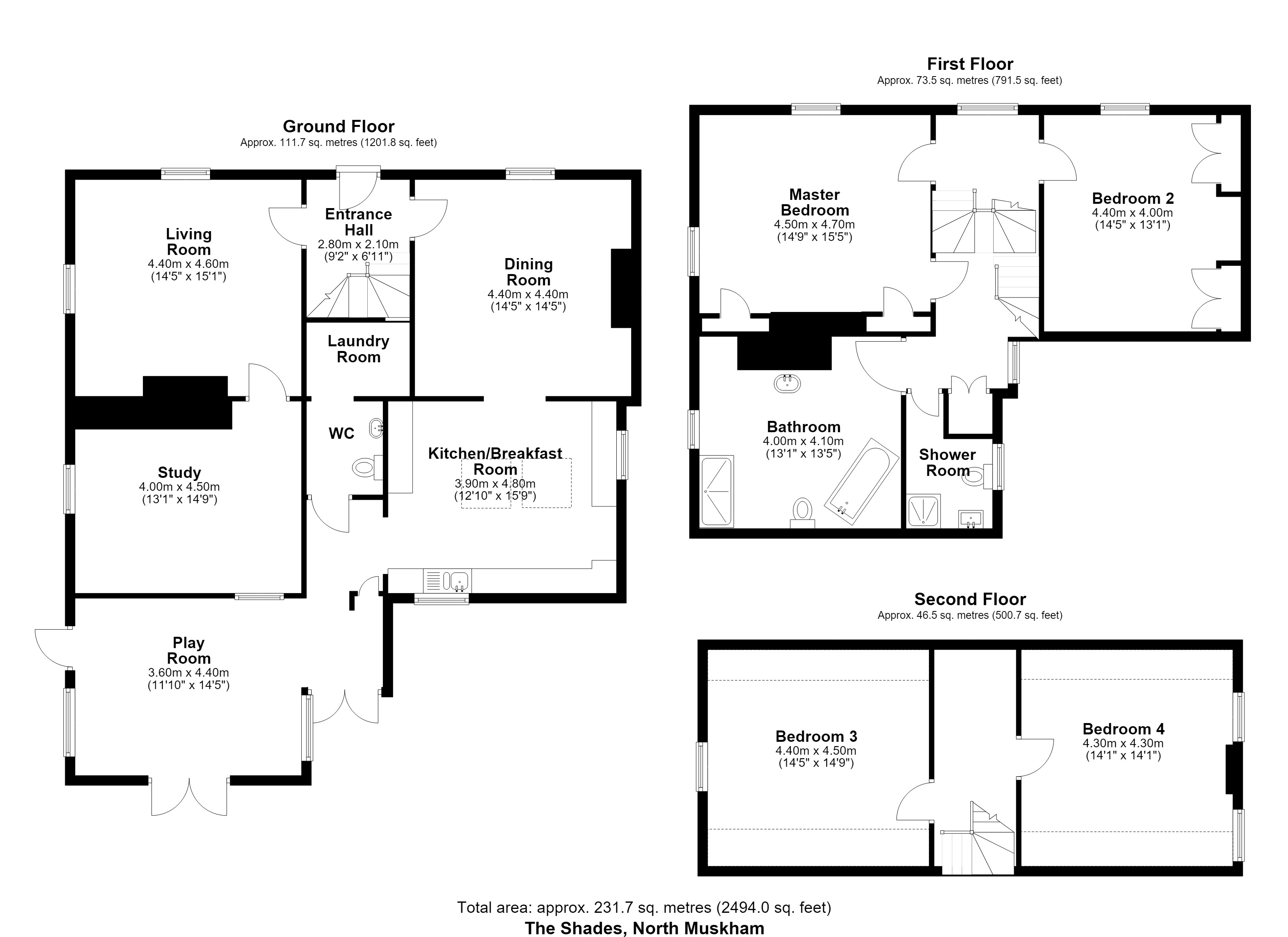 The Shades, Main Street, Newark floorplan