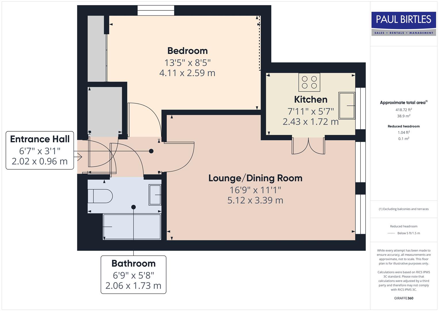Apartment 45 St Clement Court, 9 Manor Avenue, Manchester floorplan