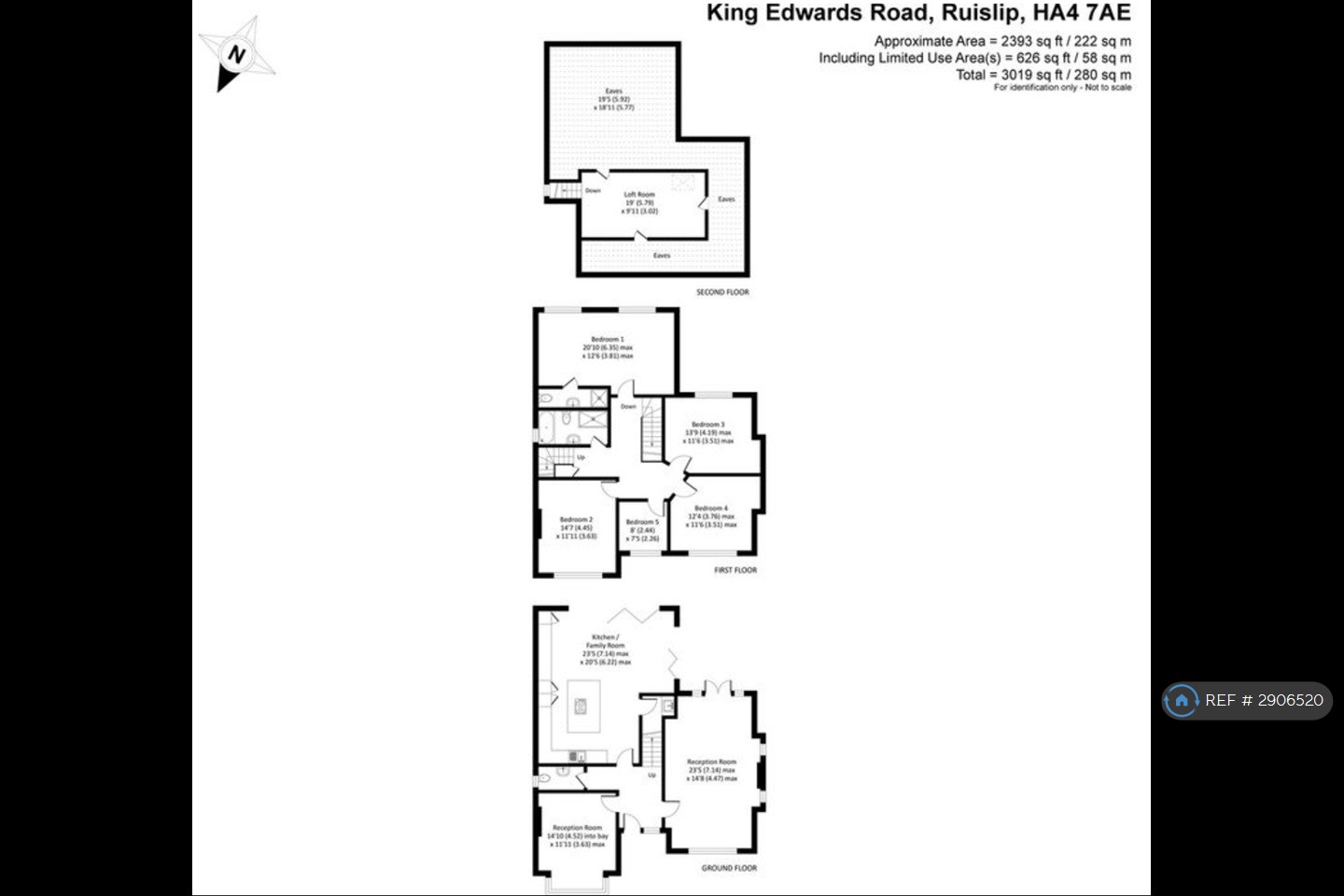 King Edwards Road, Ruislip floorplan