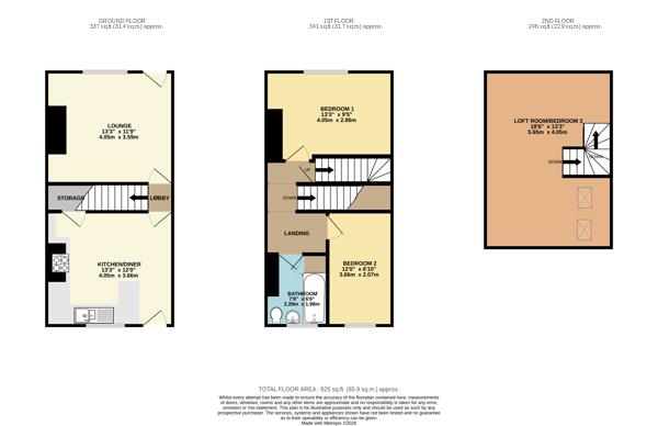 55, King Street, Castleford floorplan