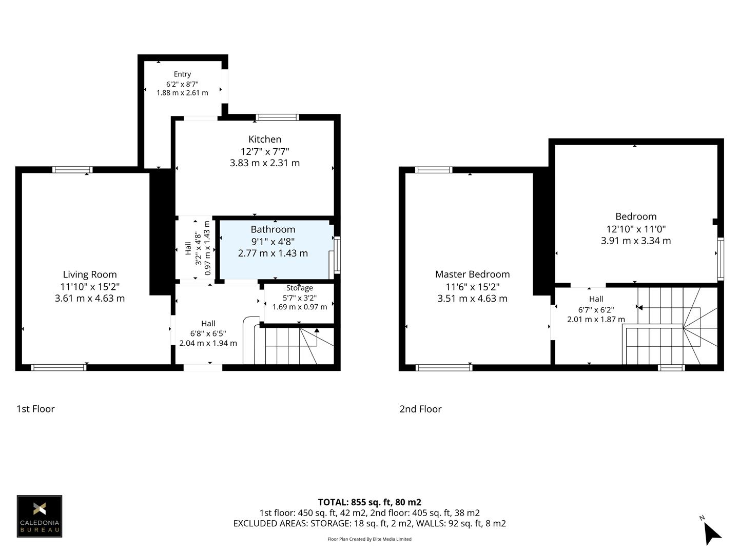 54, Broom Drive, Clydebank floorplan