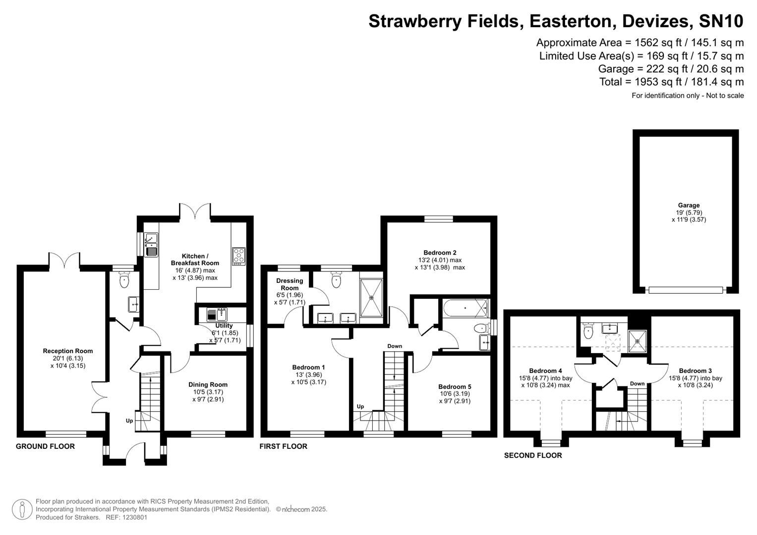 16, Strawberry Fields, Devizes floorplan