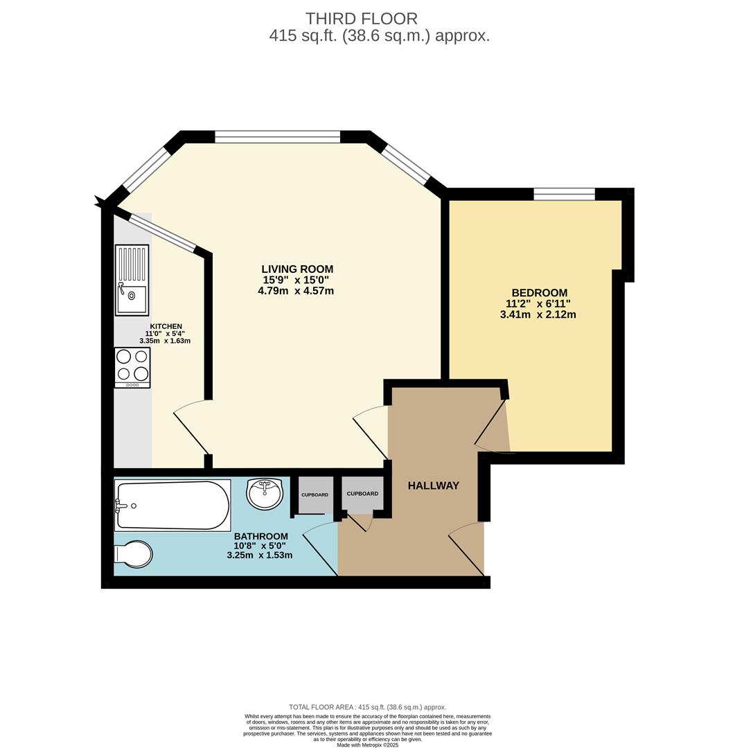 Flat 12, Charmaine Court, 1-3, St Margarets Road, St Leonards On Sea floorplan