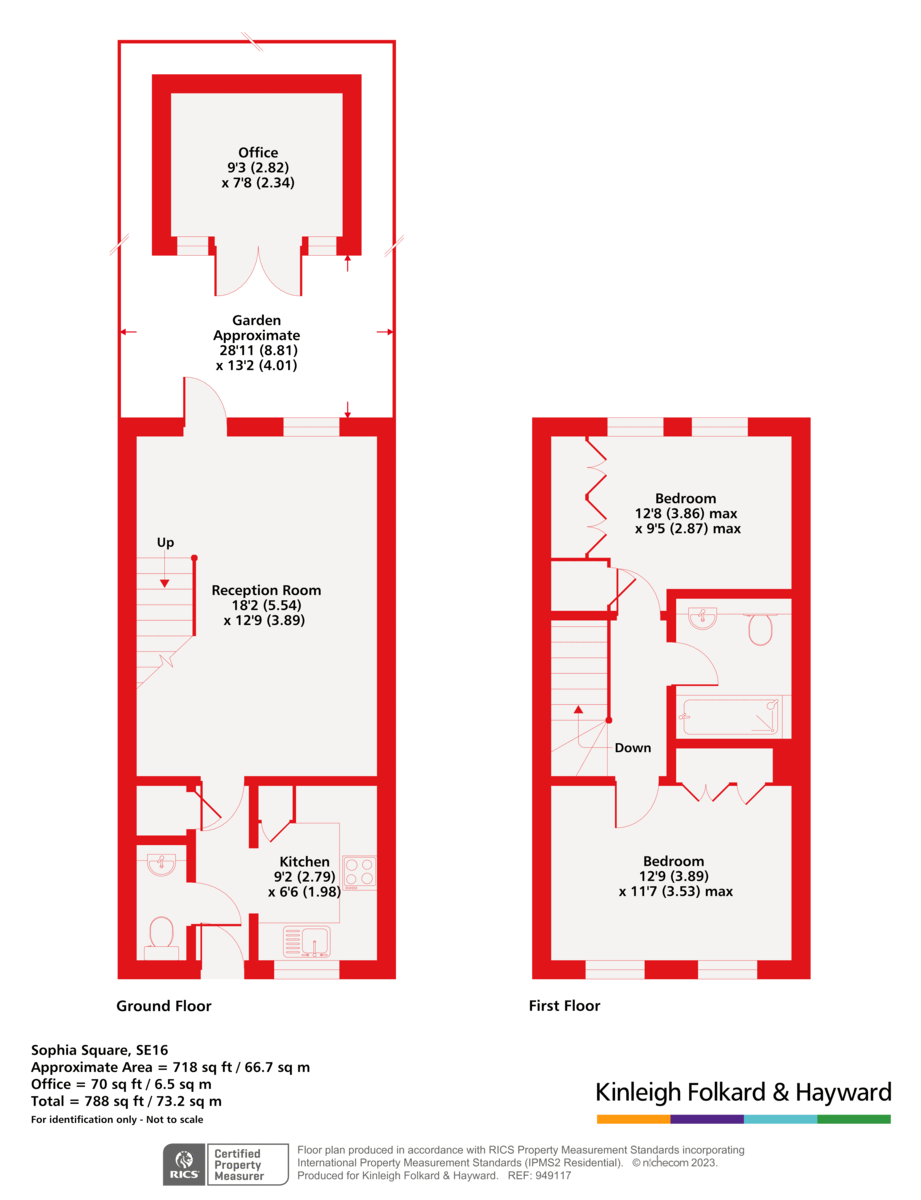 27, Sophia Square, London floorplan