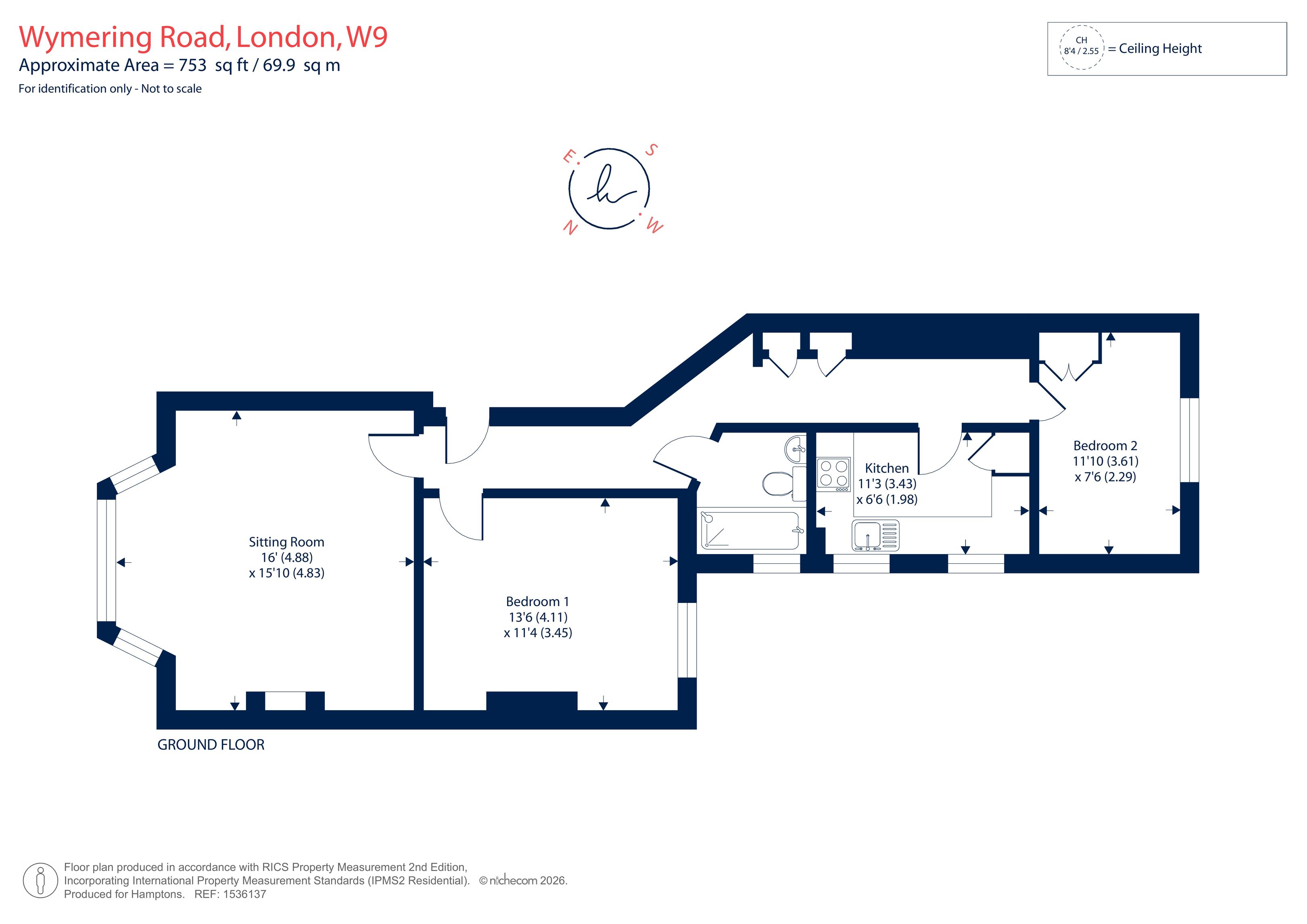 Wymering Road, London floorplan