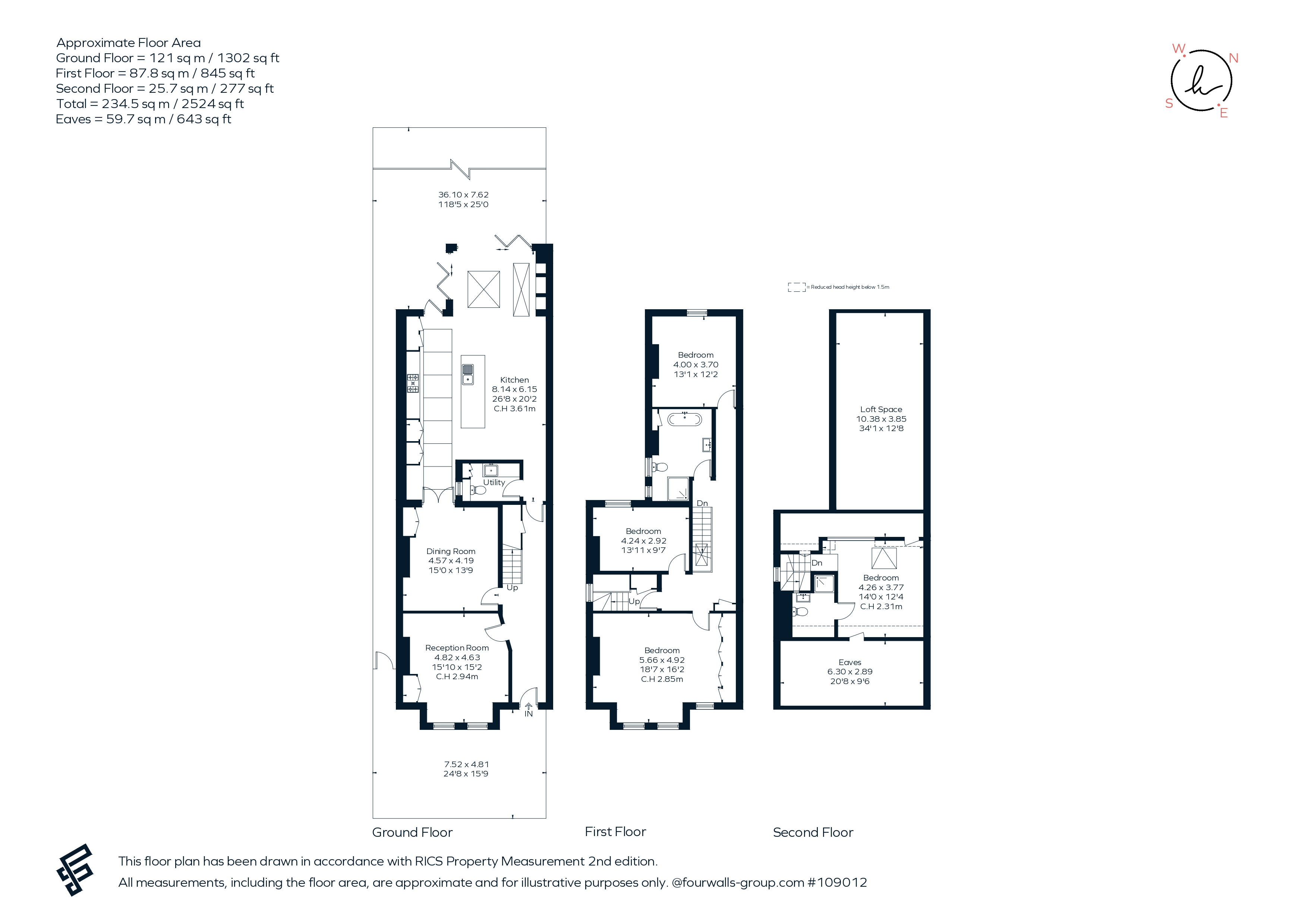 59, South Croxted Road, London floorplan