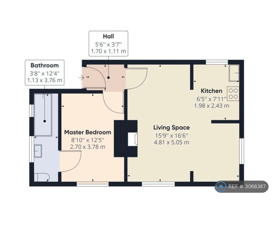 Flat, Leam Terrace, Leamington Spa floorplan