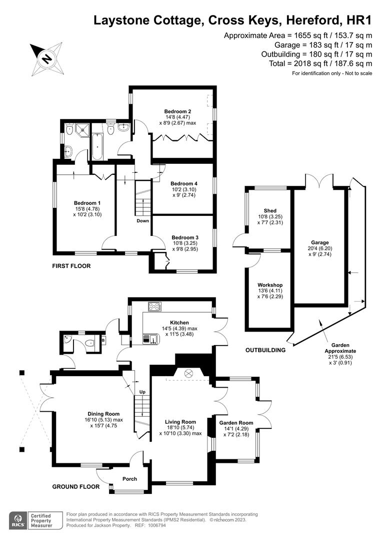 Laystone Cottage, Hereford floorplan