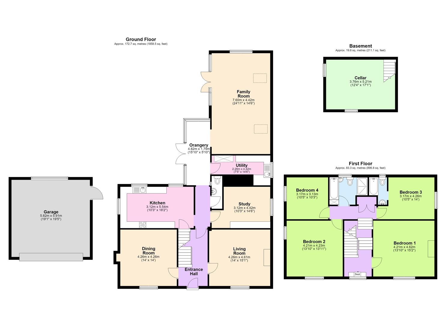 The Villa, Kingstone, Kingstone Hereford floorplan